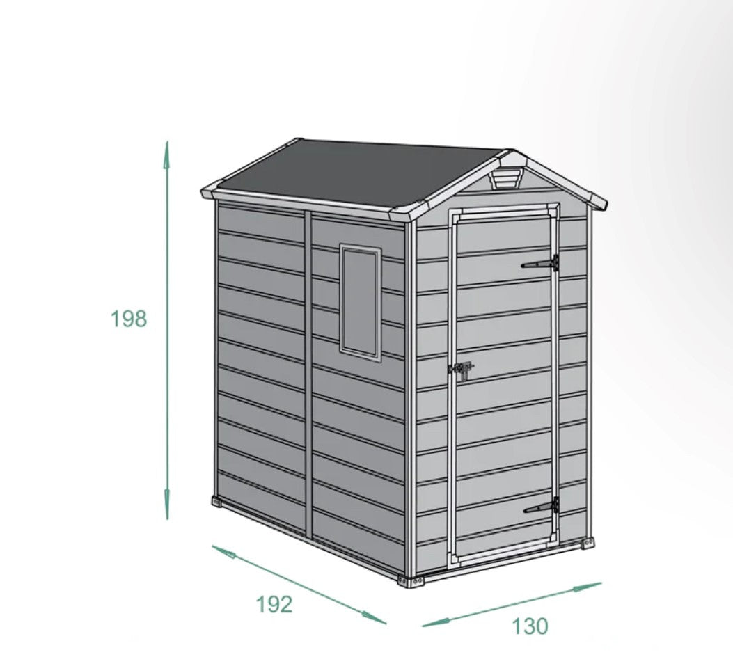 Keter Manor 4x6ft Garden Shed