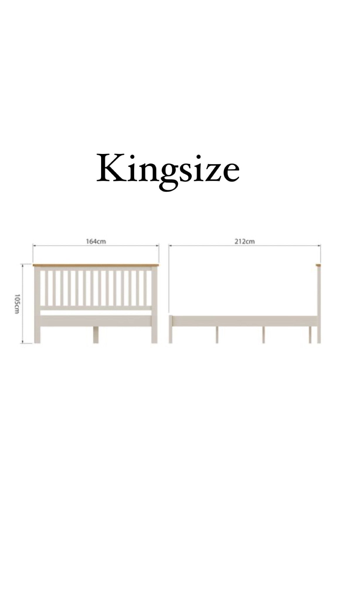 RA Truffle Wooden Bed Frame