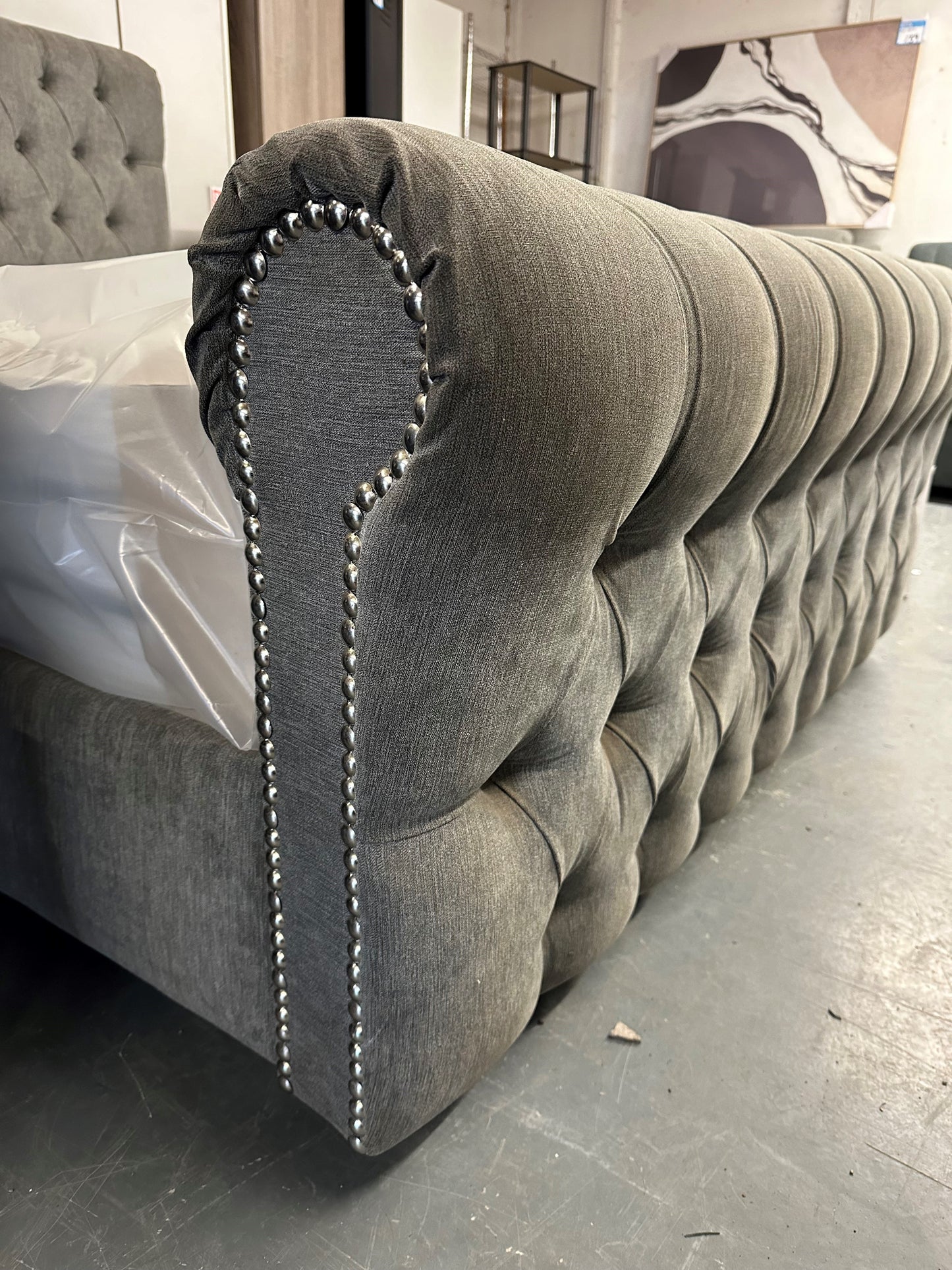 Louisa Sleigh Bed Frame