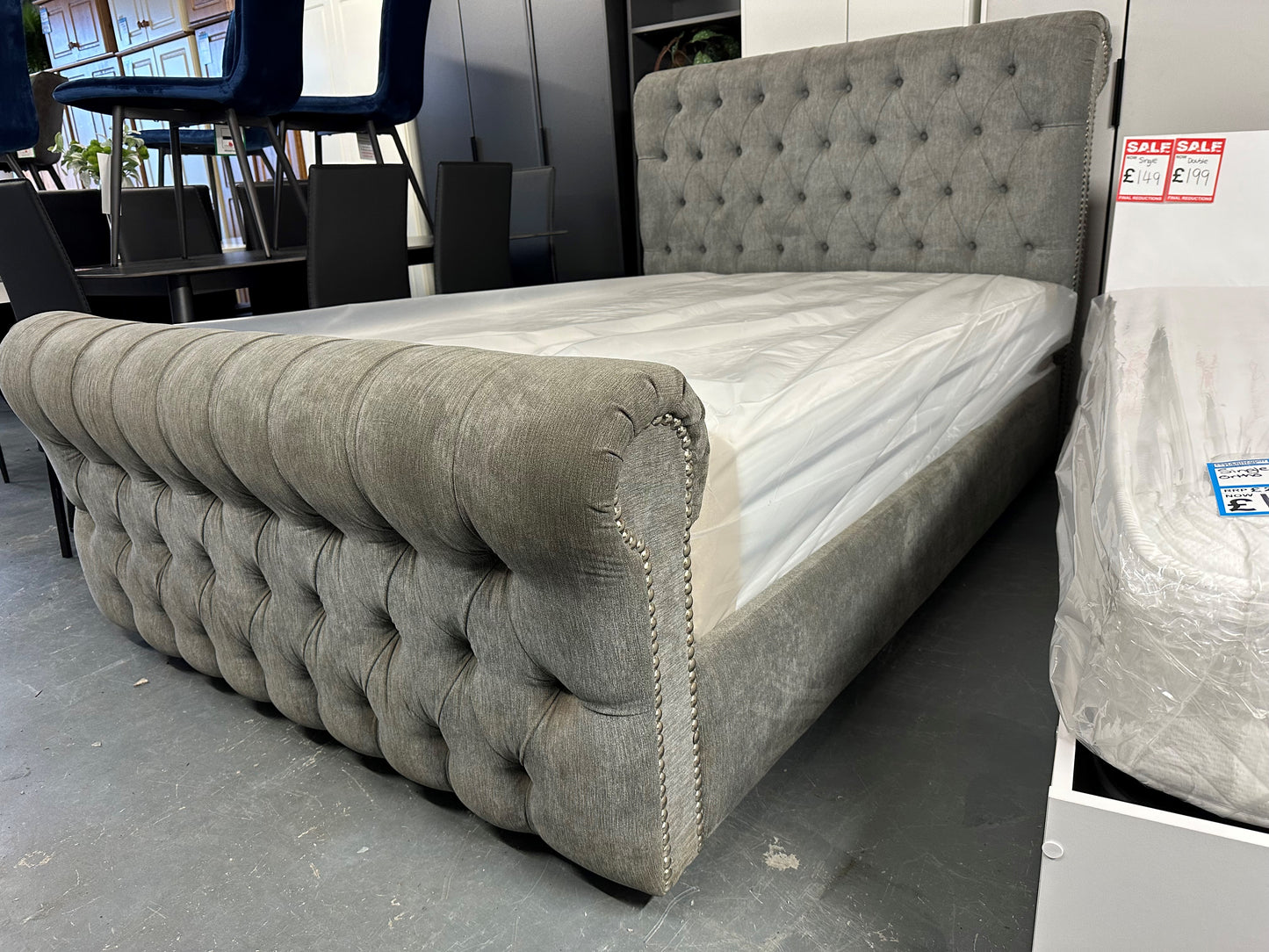 Louisa Sleigh Bed Frame