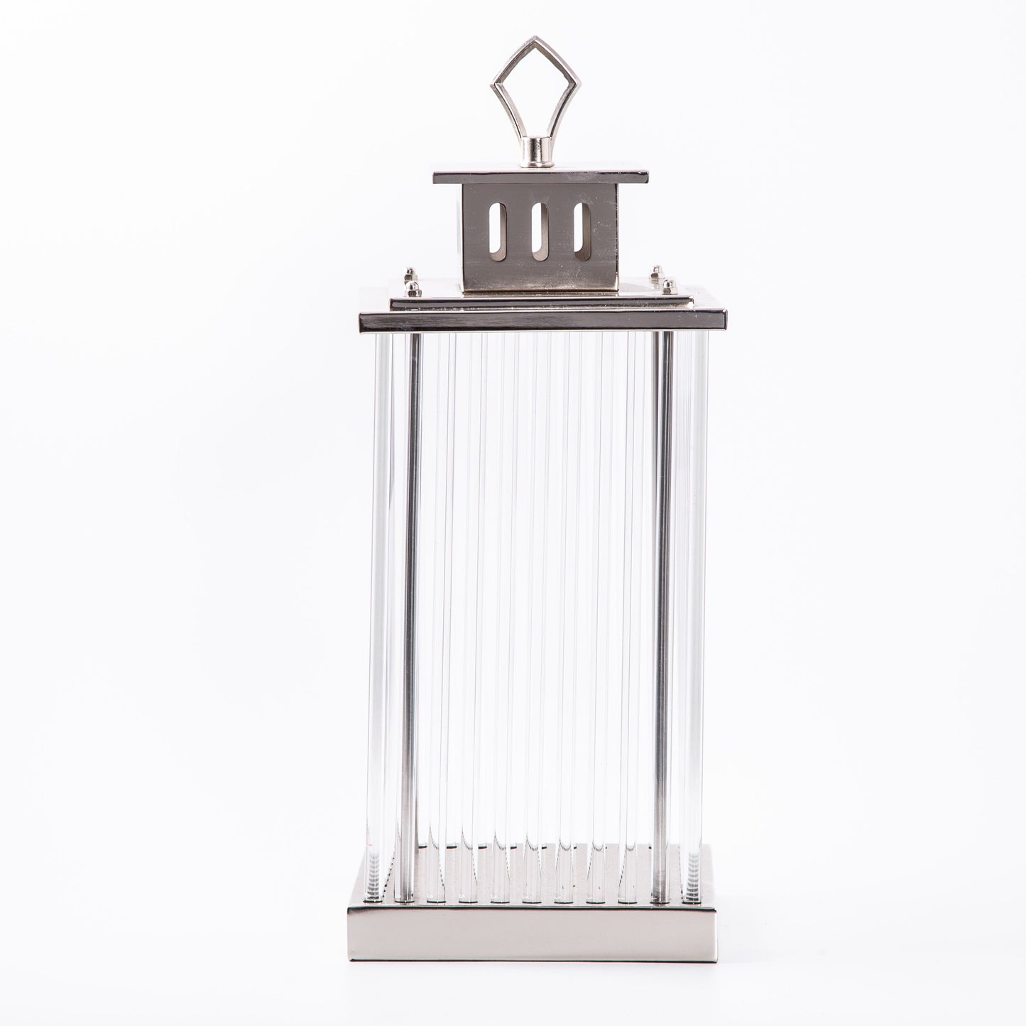 Nickel Plated & Glass Lantern