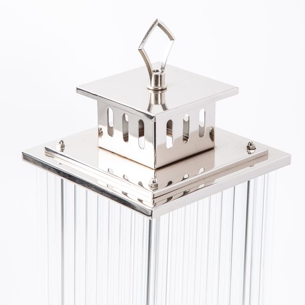 Nickel Plated & Glass Lantern
