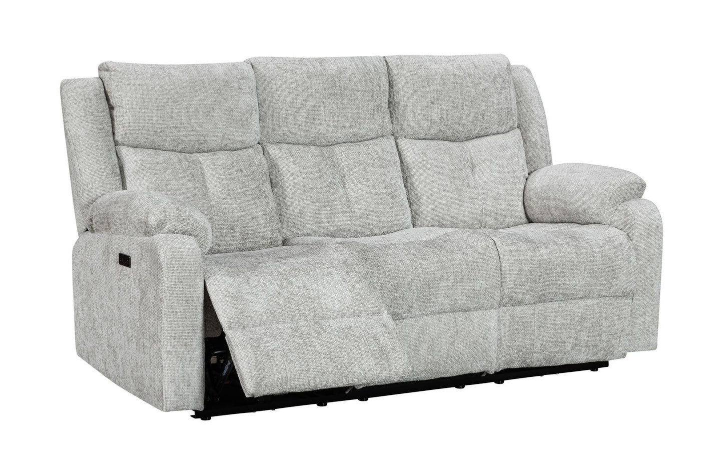 Florence Powered Reclining 3 Seater Sofa SILVER