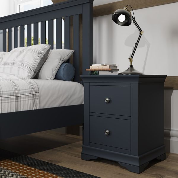 SW Large Bedside Cabinet Midnight Grey