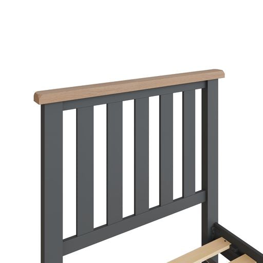 TT Charcoal Wooden Bed Frame