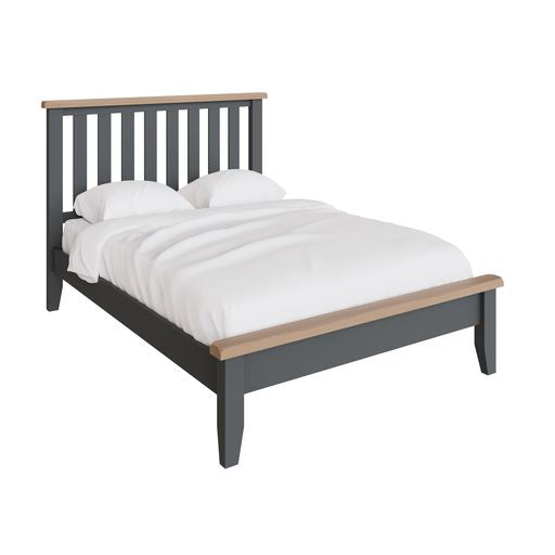 TT Charcoal Wooden Bed Frame