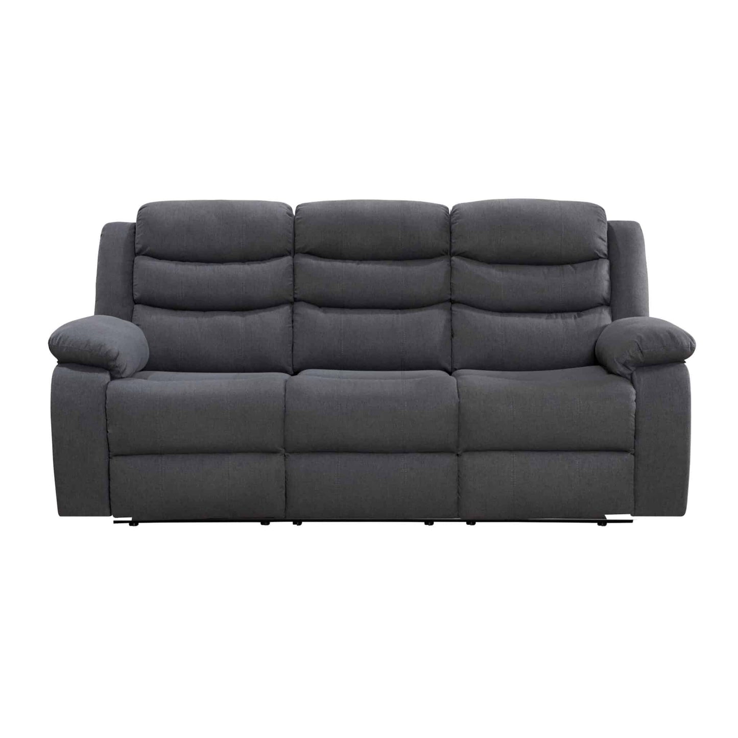 PRE ORDER Turin 3 Seater Reclining Sofa DARK GREY