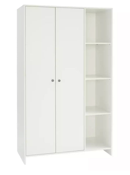 Seville White 2 Door Open Wardrobe