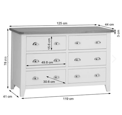 NC 6 Drawer Chest Truffle