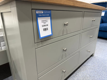 Chatsworth 6 Drawer Chest GREY