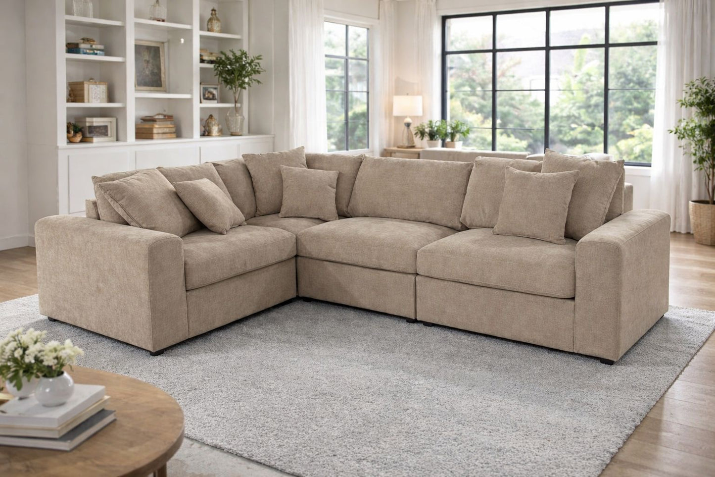 PRE ORDER Windsor Beige Modular Corner Sofa
