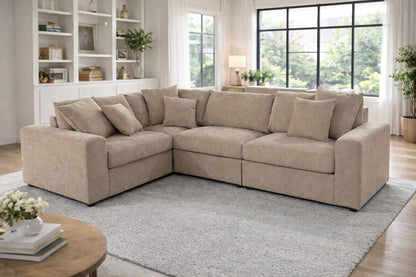 PRE ORDER Windsor Beige Modular Corner Sofa