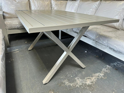 Vegas Beige Aluminum Dining Table