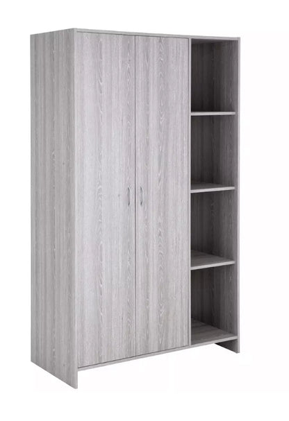 Seville Grey 2 Door Open Wardrobe