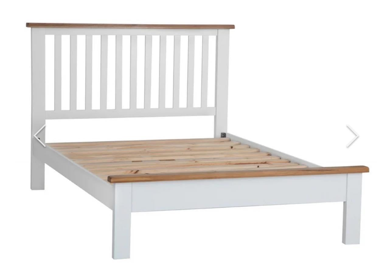 NC White Wooden Bed Frame