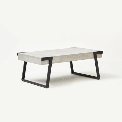 Light Grey Concrete Effect Coffee Table