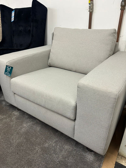 Light Grey Fabric Armchair