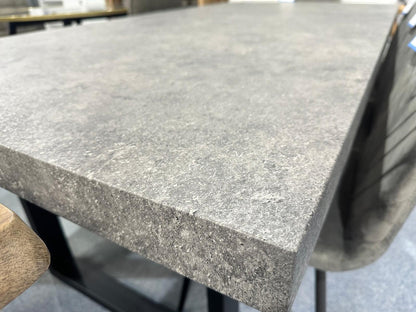 Dark Grey Concrete Effect Dining Table