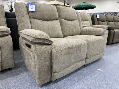 Milan 2 Seater Powered Reclining Sofa BISCUIT