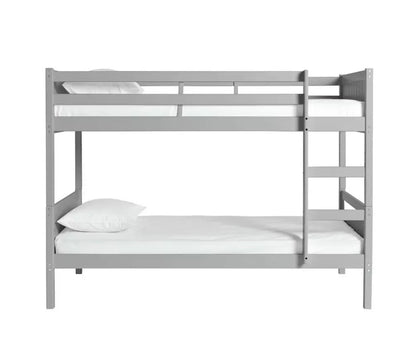 Grey Wooden Detachable Bunk Bed