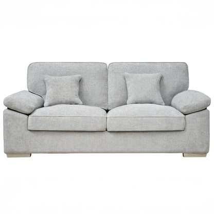 York Silver 3 Seater Sofa