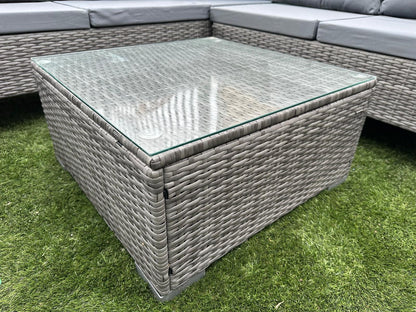 EDF050 - Mixed Grey Rattan Corner Lounge Set