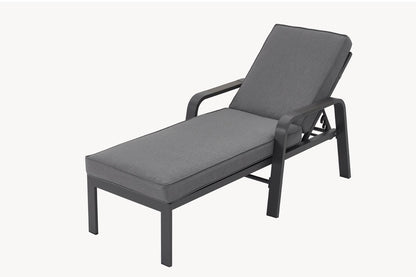 Vegas Collection: Aruba Grey Aluminium Sunlounger