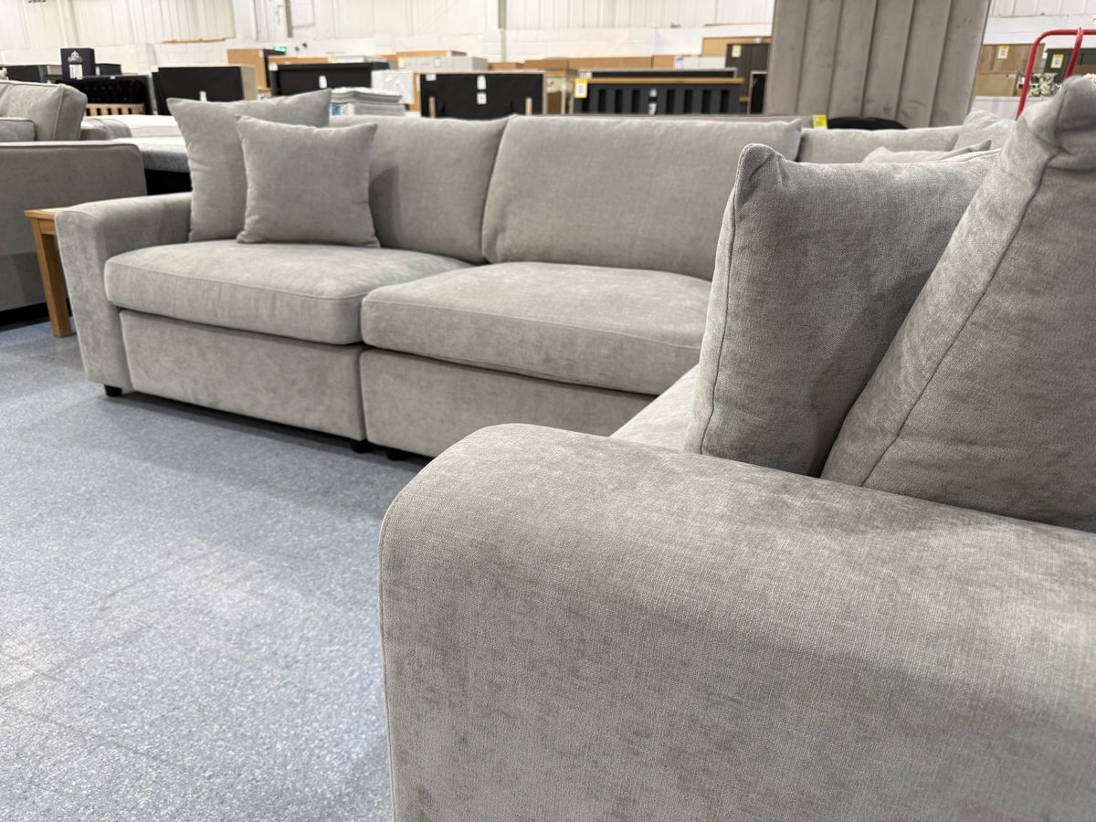 Windsor Light Grey Modular Corner Sofa