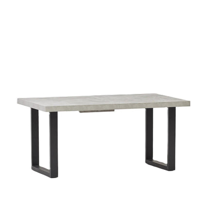 Light Grey Concrete Effect Extending Dining Table