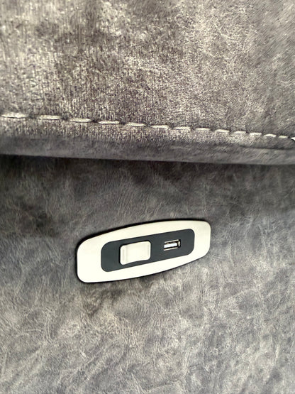Clarissa Grey Electric Reclining 2 Seater Sofa