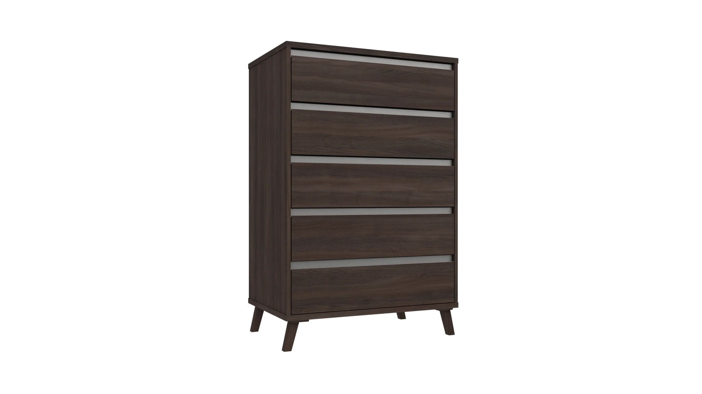 Tamar 5 Drawer Chest Truffle Oak