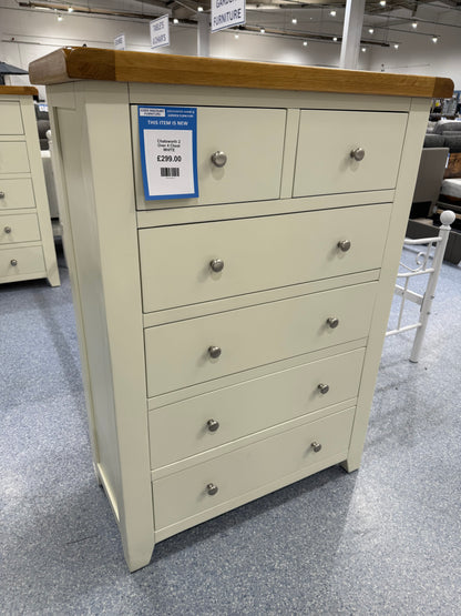 Chatsworth 2 Over 4 Chest WHITE