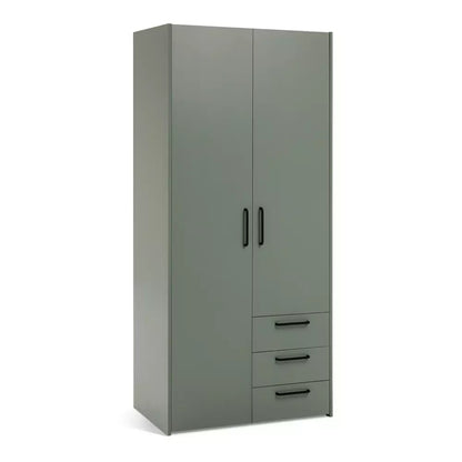 Oldham 2 Door 3 Drawer Wardrobe GREEN