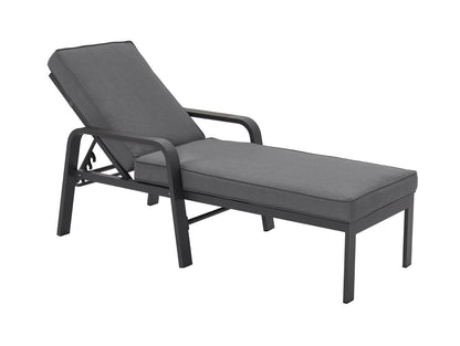 Vegas Collection: Aruba Grey Aluminium Sunlounger
