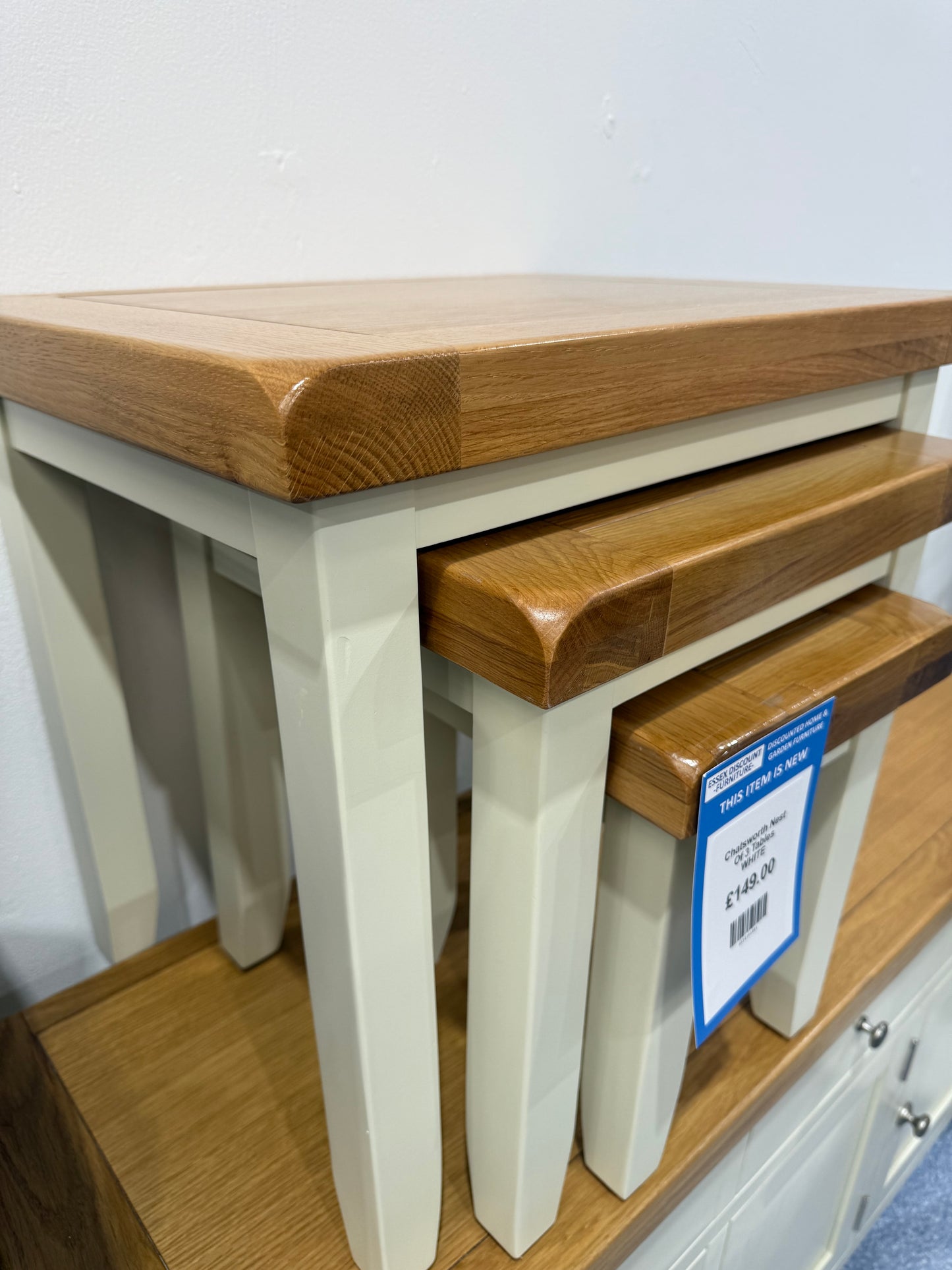 Chatsworth Nest Of 3 Tables WHITE
