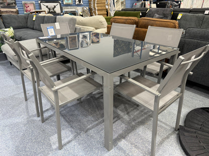 Miami Light Grey Outdoor Dining Table