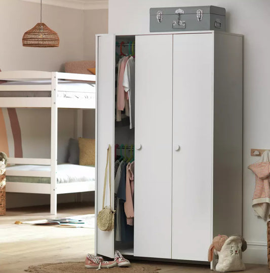 Juno White 3 Door Wardrobe