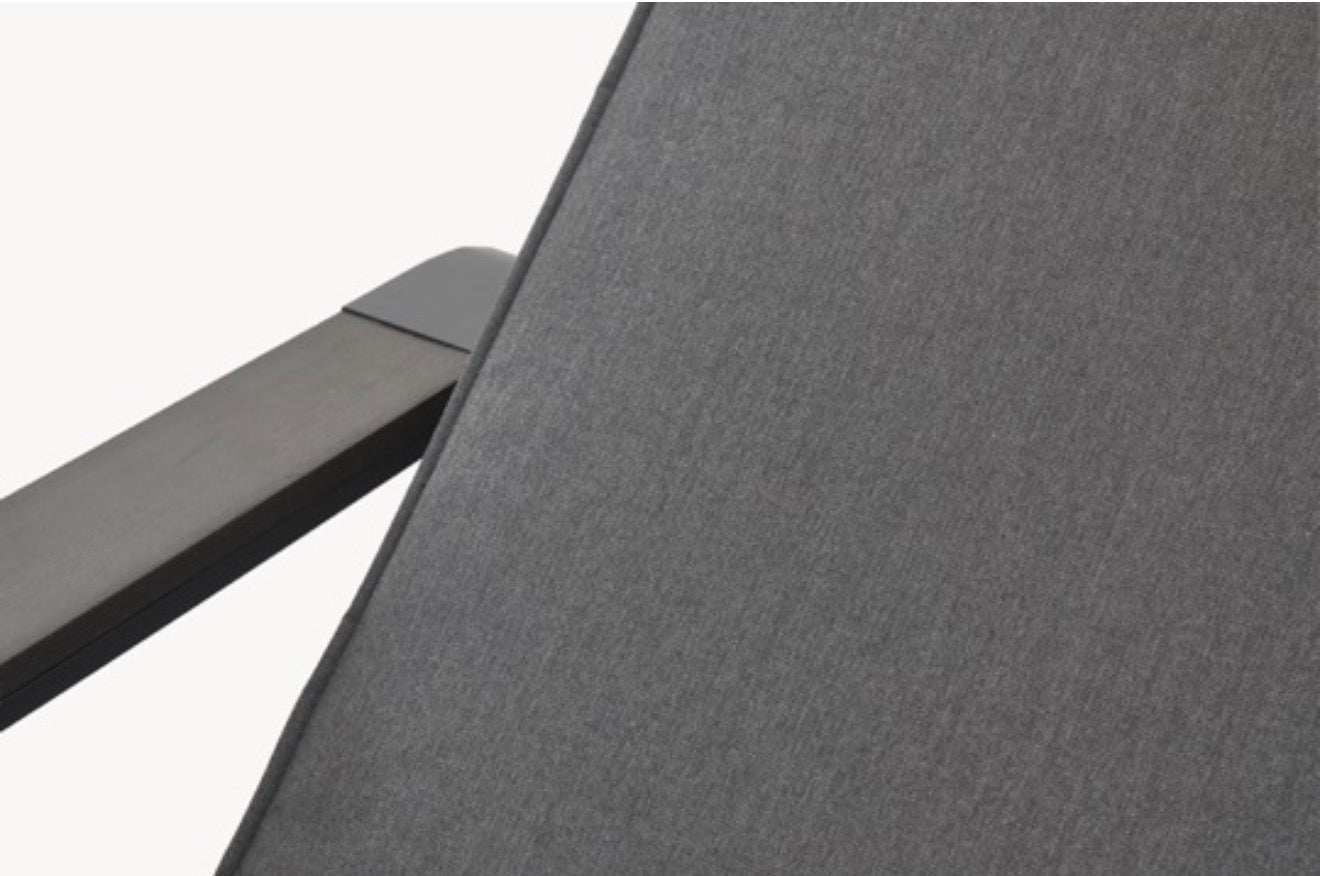 Vegas Collection: Aruba Grey Aluminium Sunlounger