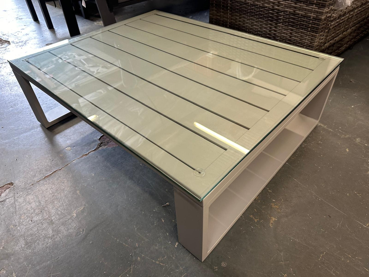 Mambo Light Grey Aluminium Coffee Table