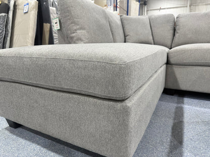 Nimbus Grey Corner Sofa & Footstool
