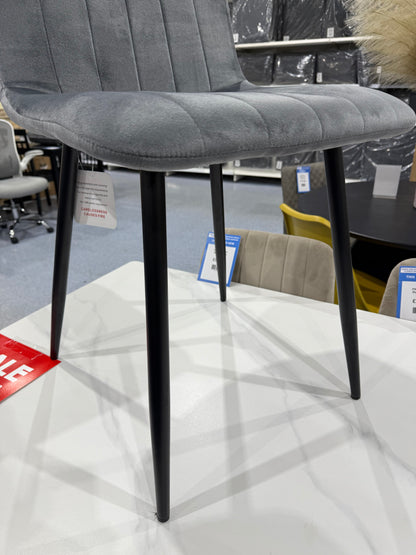 PAIR Aires Dining Chairs GREY