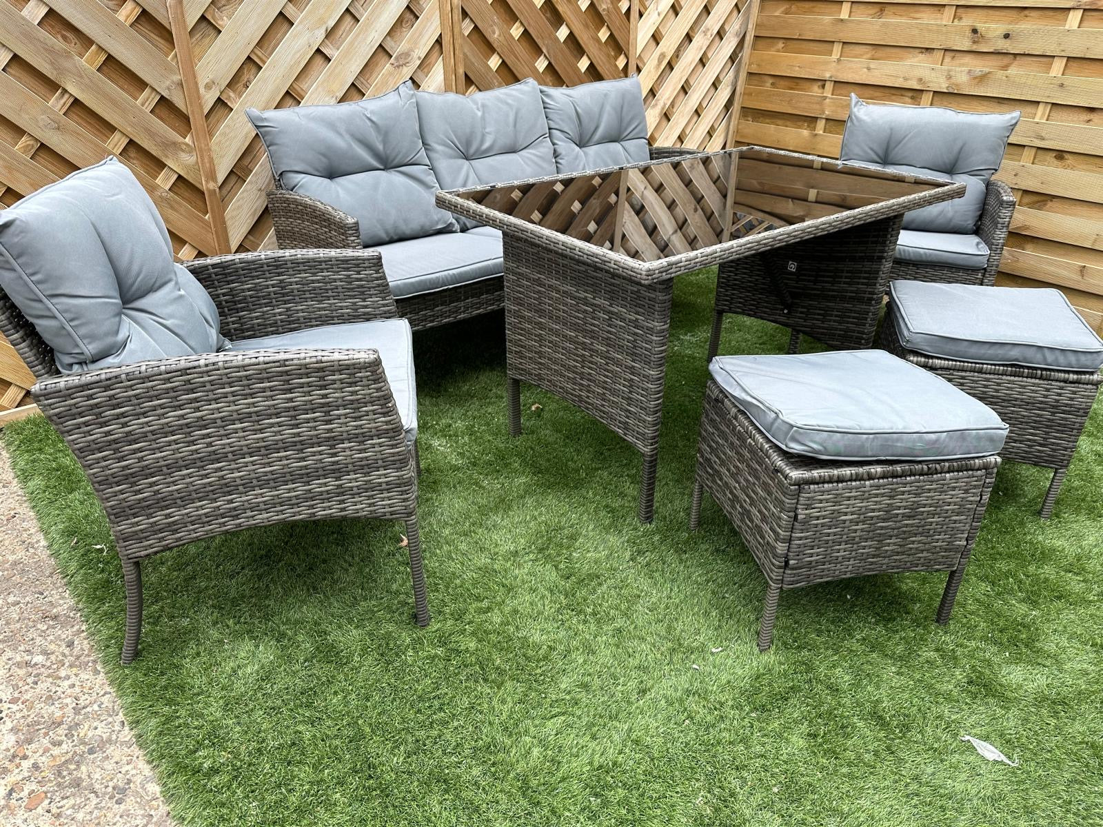 Sofa style dining set new arrivals