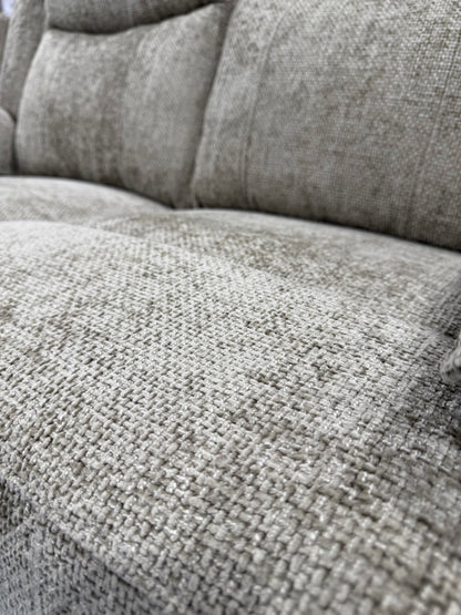 Milan 2 Seater Manual Reclining Sofa BISCUIT