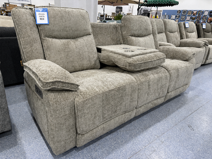 Milan 3 Seater Powered Reclining Sofa BISCUIT