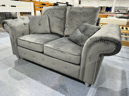 Buckingham Plush Grey 3+2 Seater Sofa