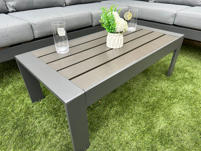 Vegas Grey Aluminium Corner Lounge Set