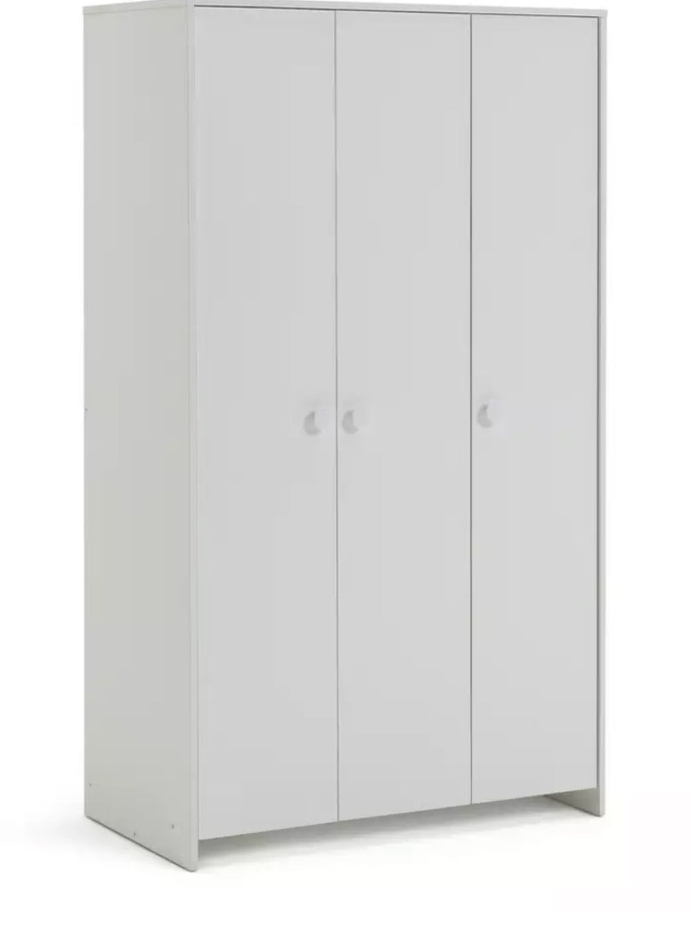 Juno White 3 Door Wardrobe