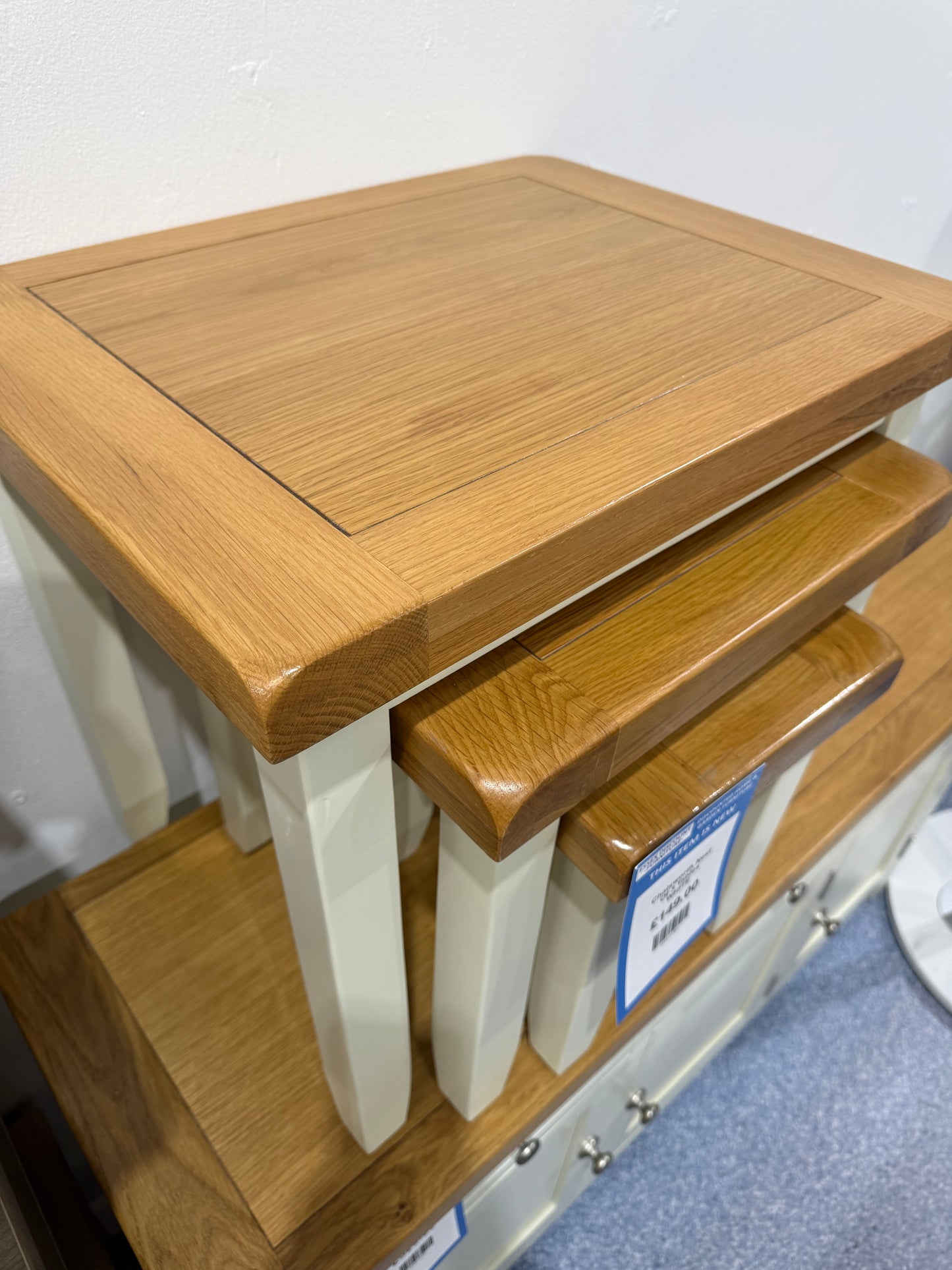 Chatsworth Nest Of 3 Tables WHITE