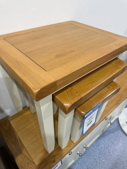 Chatsworth Nest Of 3 Tables WHITE