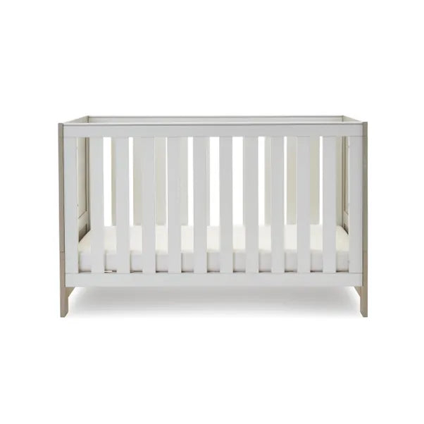 OBaby Nika Cot Bed Grey & White